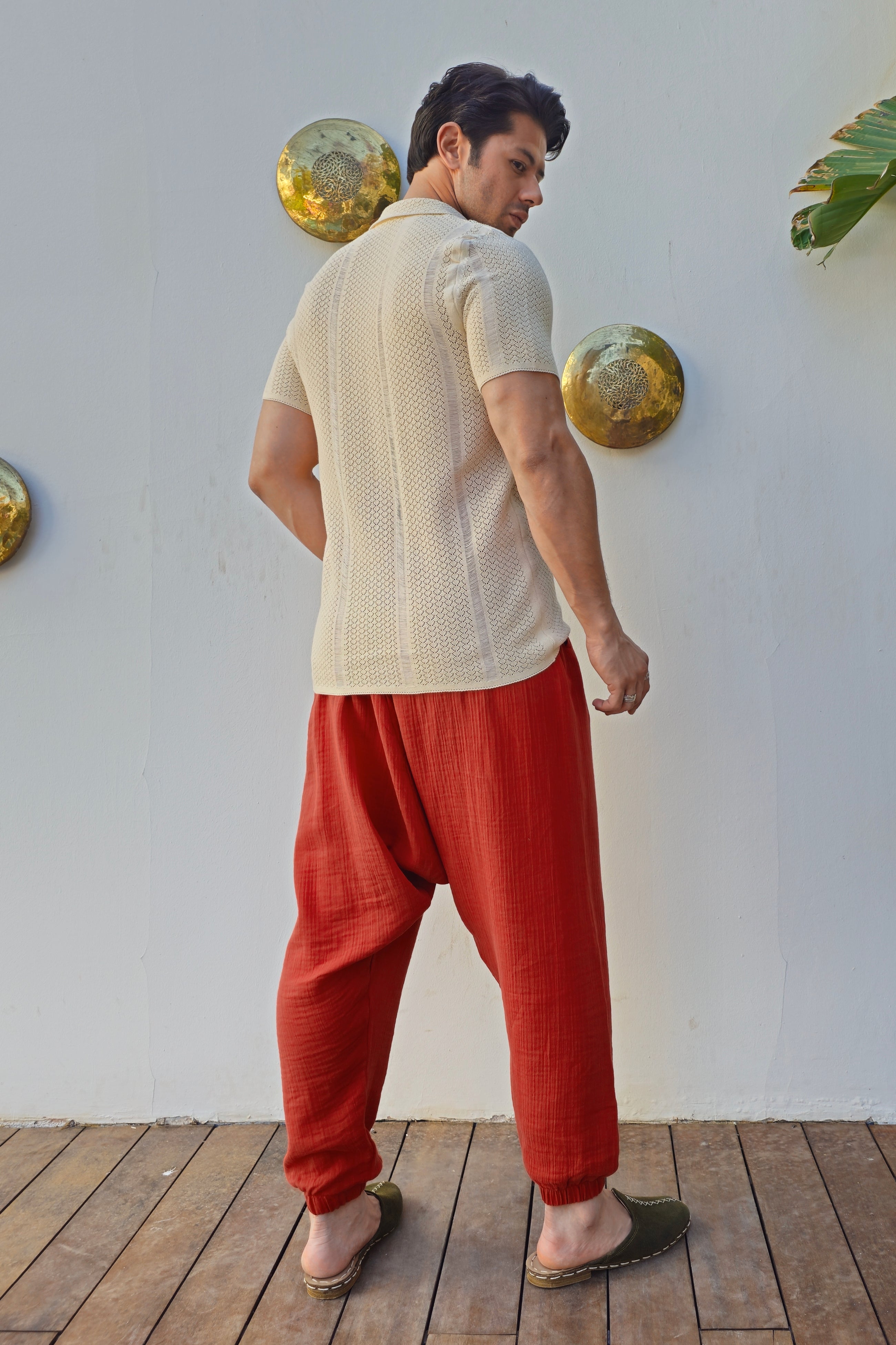 Odana's | TRIBAL | Red, Light Brown | Gender Neutral Organic Gauze