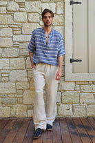 Odana's | Sustainable Gifts | ARCHEUS STRIPES Organic Cotton Double Gauze Shirt | Shirts | Sustainable Fashion