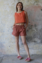 Odana's | Sustainable Gifts | TERRA Women's Linen Blend Shorts | Linen Short | Sustainable Fashion