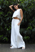 Odana's | Sustainable Gifts | CHAKRA White Women's Linen Pants | Linen Pants | Sustainable Fashion