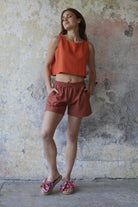 Odana's | Sustainable Gifts | TERRA Women's Linen Blend Shorts | Linen Short | Sustainable Fashion