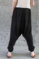 Odana's | Sustainable Gifts | BREATH Women's Organic Cotton Harem Pants (Black, Blue) | Harem Pants | Sustainable Fashion