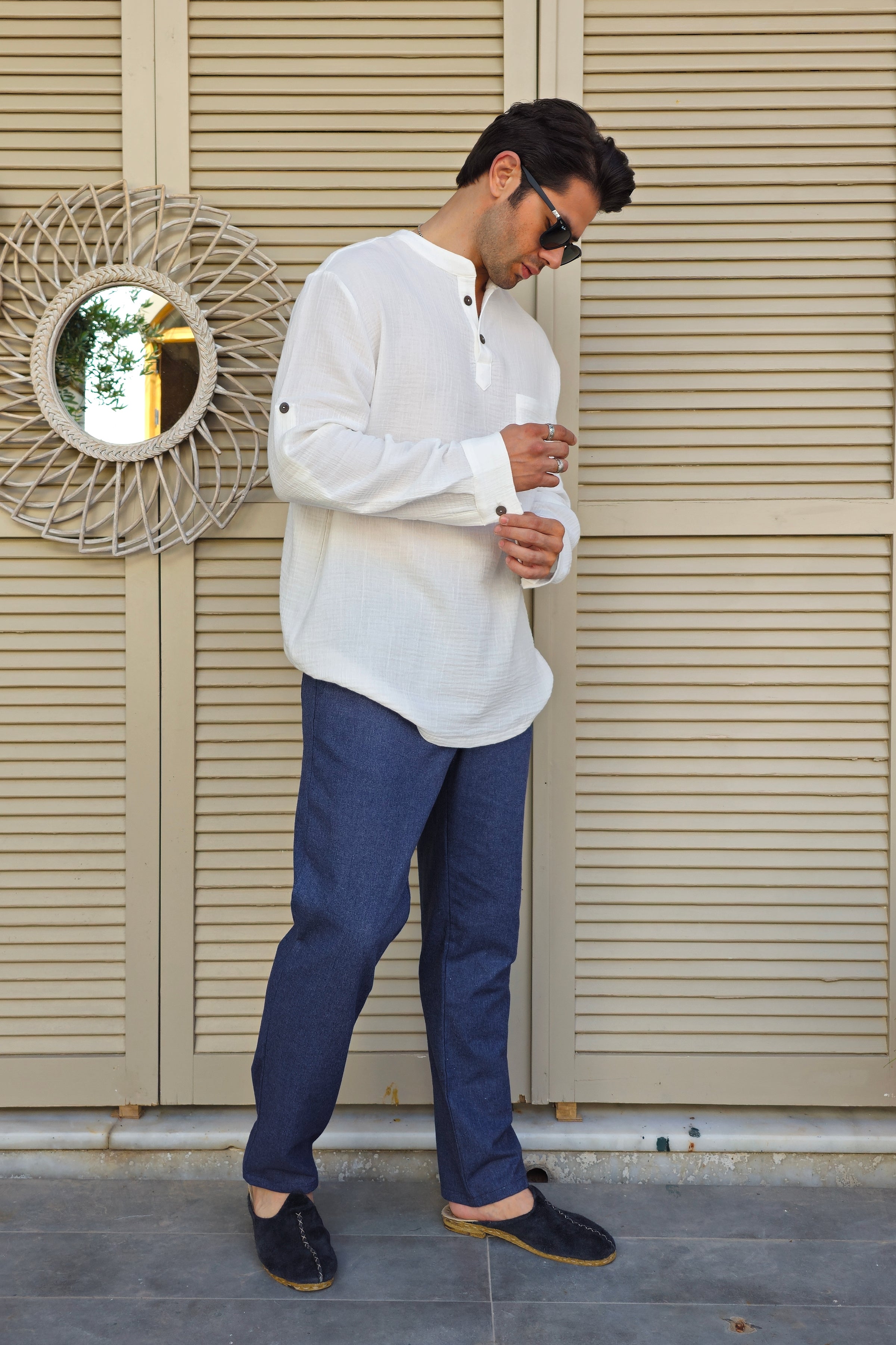 Odana's | ZEUS | Men's Double Gauze Shirt | The Perfect Summer Shirt