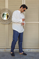 Odana's | Sustainable Gifts | ZEUS Men's Double Gauze Shirt (White) | Shirts | Sustainable Fashion