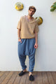 TRIBAL Harem Pants Men (Blue, Caramel)