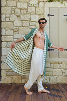 Odana's | Sustainable Gifts | NEPTUNE Reversible Organic Cotton Kimono, Dual-Sided Wear | Kimono | Sustainable Fashion