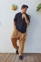Odana's | Sustainable Gifts | ARCHEUS Organic Cotton Double Gauze Shirt (Green, Black) | Shirts | Sustainable Fashion