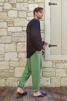 Odana's | Sustainable Gifts | TRIBAL Gender Neutral Organic Gauze Cotton Harem Pants (Mustard, Green) | Harem Pants | Sustainable Fashion