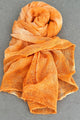 Odana's | Sustainable Gifts | PHOENIX Organic Gauze Cotton Tie-Dye Wrap 30" x 80" (75cm x 203cm) Orange | Tie-Dye Wrap | Sustainable Fashion