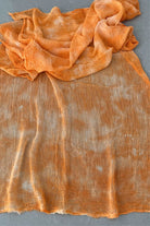 Odana's | Sustainable Gifts | ANDROMEDA Organic Gauze Cotton Tie-Dye Wrap 30" x 80" (75cm x 203cm) Orange | Tie-Dye Wrap | Sustainable Fashion