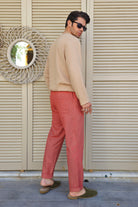 Odana's | Sustainable Gifts | ACHILLES Bamboo & Organic Cotton Shirt (Light Brown, Black) | Shirts | Sustainable Fashion