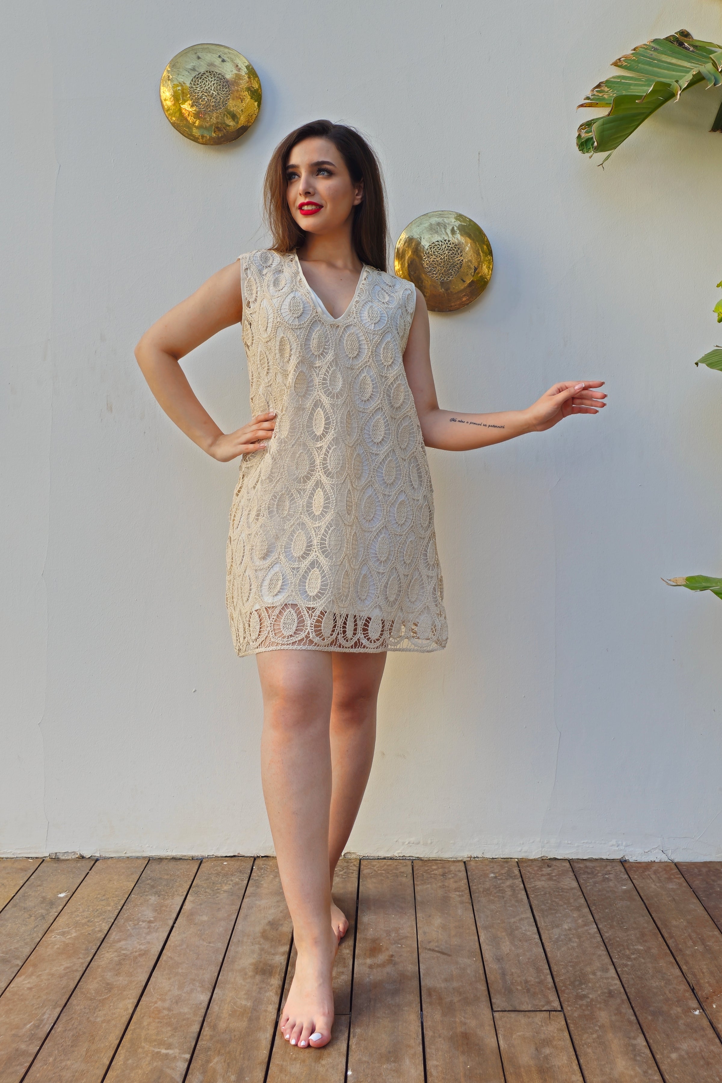 AURORA | Lace Mini Dress Plus Size | Be the Center of Attention with Our Mini Dress XL / Without Slip AURORA | Lace Mini Dress Plus Size | Be the Center of Attention with Our Mini Dress XL / Without Slip