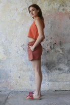 Odana's | Sustainable Gifts | TERRA Women's Linen Blend Shorts | Linen Short | Sustainable Fashion