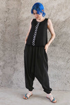 Odana's | Sustainable Gifts | BREATH Women's Organic Cotton Harem Pants (Black, Blue) | Harem Pants | Sustainable Fashion