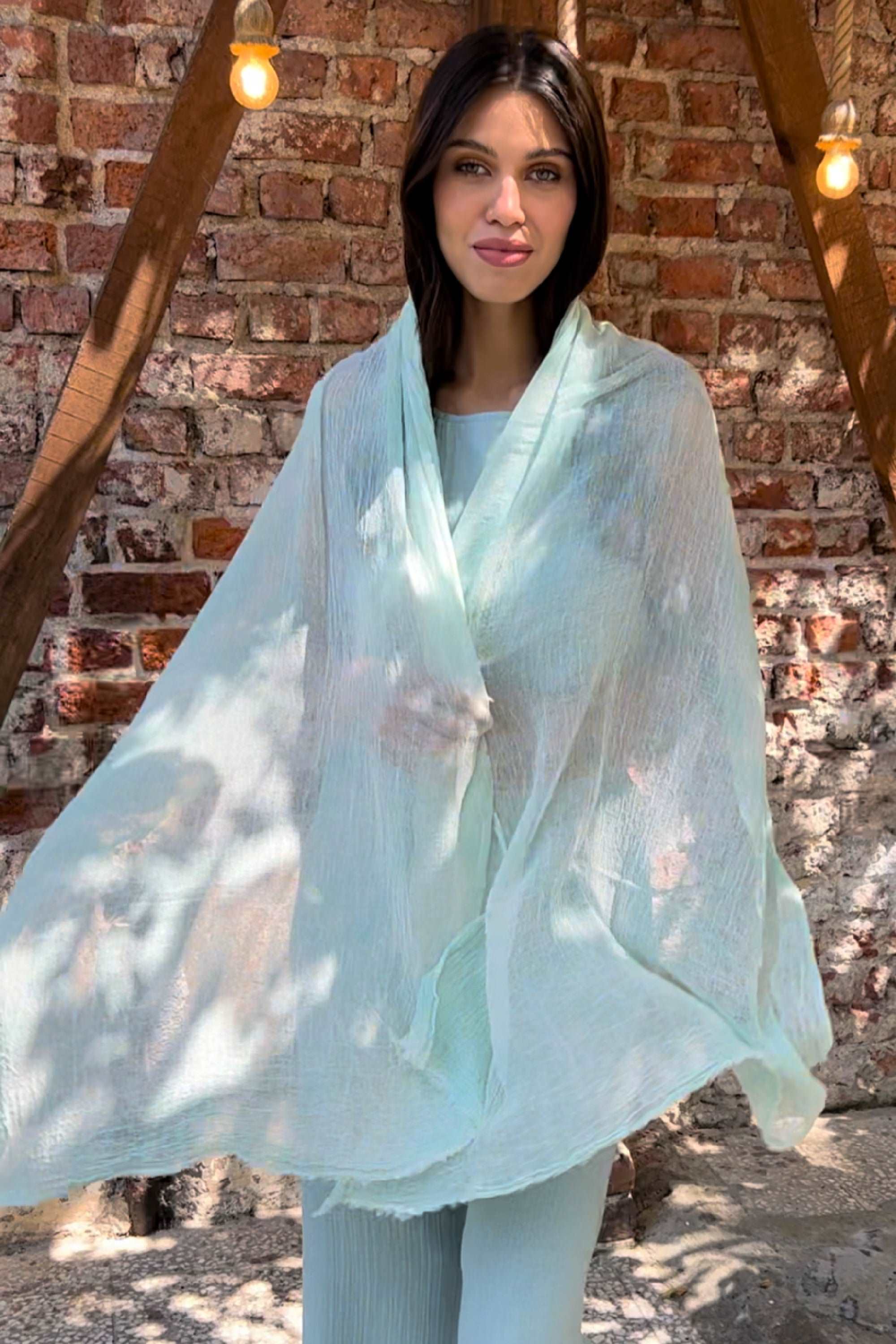 Odana's | ANDROMEDA | Vibrant Elegance: Discover Tie-Dye Shawls & Wraps 30" x 80" (75cm x 203cm) / Indigo Blue Odana's | ANDROMEDA | Vibrant Elegance: Discover Tie-Dye Shawls & Wraps 30" x 80" (75cm x 203cm) / Indigo Blue