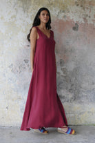 Odana's | Sustainable Gifts | SERENDIPITY Sleeveless Flare Dress | Maxi Dress | Sustainable Fashion