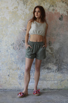 Odana's | Sustainable Gifts | TERRA Women's Linen Blend Shorts | Linen Short | Sustainable Fashion