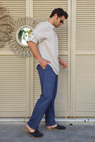 Odana's | Sustainable Gifts | ZEUS STRIPES Organic Double Gauze Shirt (Light Cream) | Shirts | Sustainable Fashion