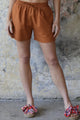 Odana's | Sustainable Gifts | TERRA Women's Linen Blend Shorts Windsor Tan | Linen Short | Sustainable Fashion