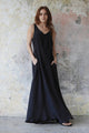Odana's | Sustainable Gifts | TULIP Sleeveless Dress Black | Maxi Dress | Sustainable Fashion