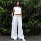 Odana's | Sustainable Gifts | CHAKRA White Women's Linen Pants | Linen Pants | Sustainable Fashion