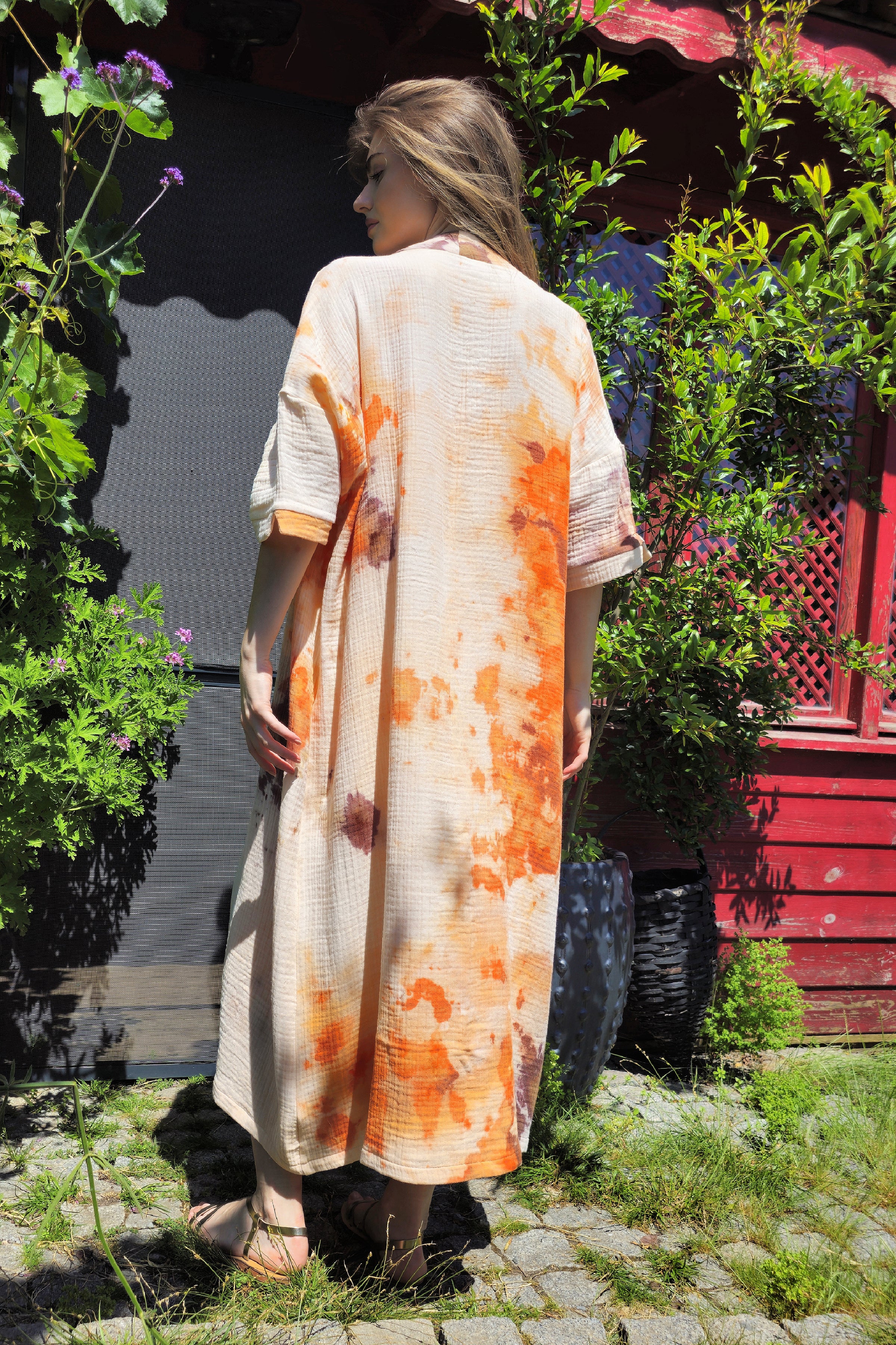 Odana's | Sustainable Christmas Gifts | KOI Gauze Cotton Kimono For Women | Kimono | Sustainable Fashion