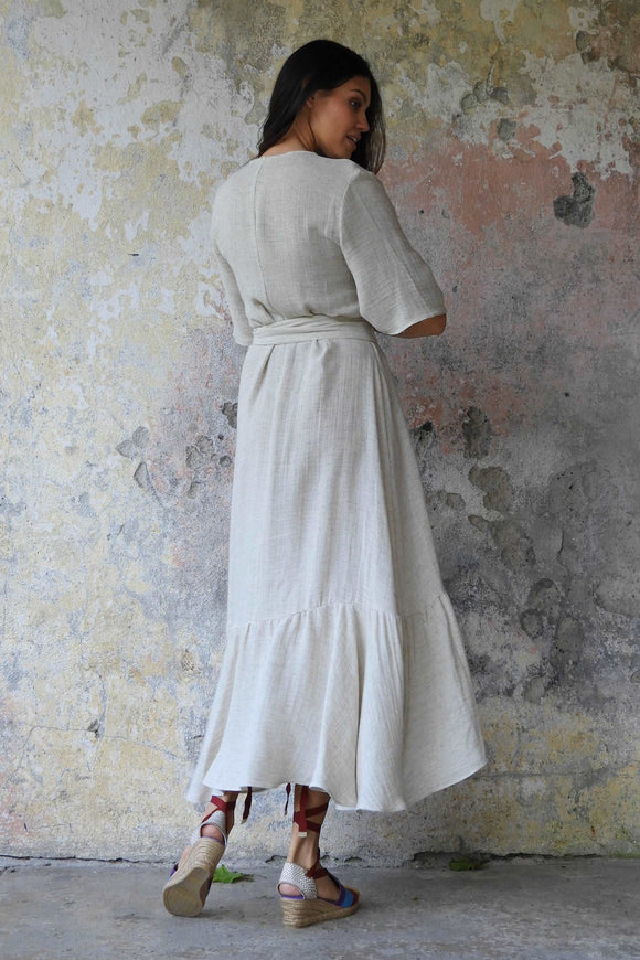 Odana's | Sustainable Gifts | EARTH Hemp Wrap Maxi Dress | Maxi Dress | Sustainable Fashion