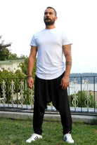 Odana's | Sustainable Gifts | SNOW Men's Harem Pants For Winter (Black, Green) | Harem Pants | Sustainable Fashion