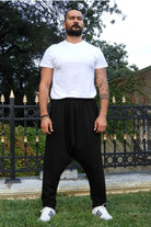 Odana's | Sustainable Gifts | SNOW Men's Harem Pants For Winter (Black, Green) | Harem Pants | Sustainable Fashion