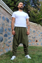 Odana's | Sustainable Gifts | SNOW Men's Harem Pants For Winter (Black, Green) | Harem Pants | Sustainable Fashion